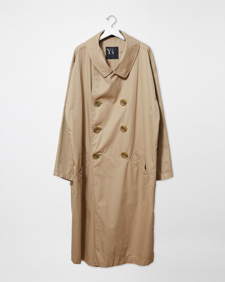 Lyst - Y'S Yohji Yamamoto Oversized Trench Coat in Brown