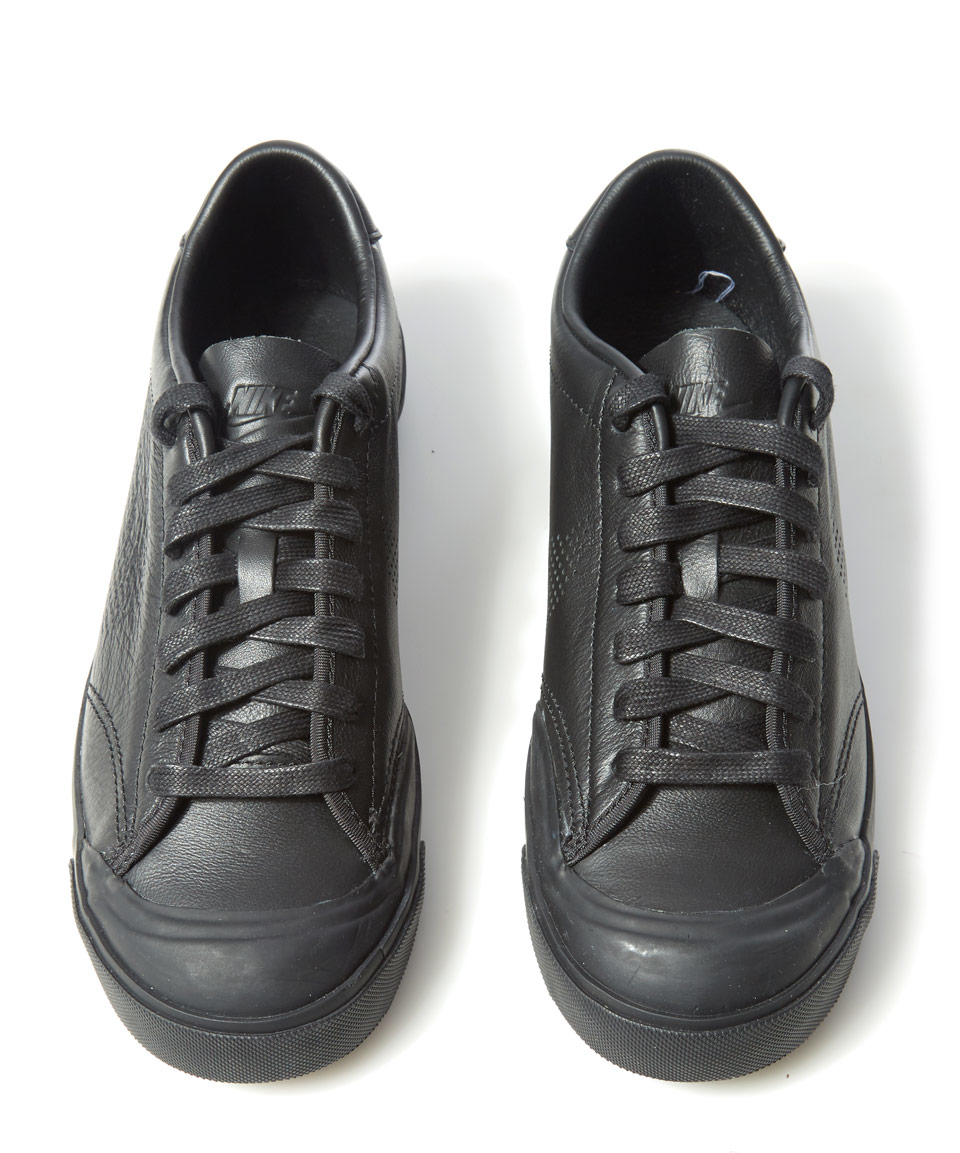 Lyst - Nike Black Leather All Court 2 Low Top Trainers in Black