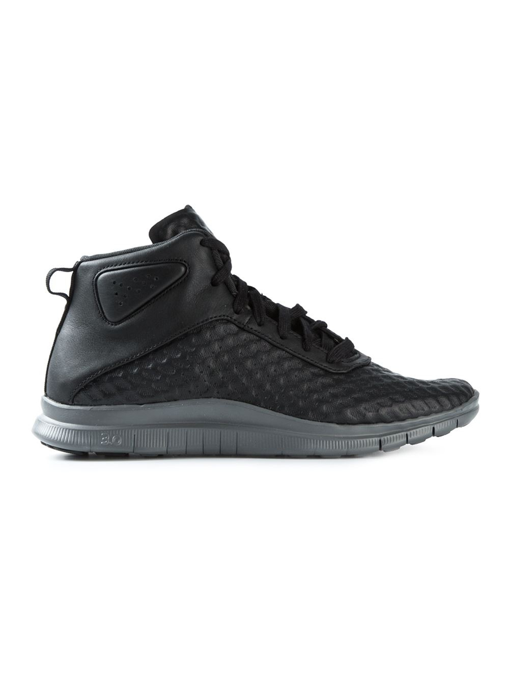 Nike Free Hypervenom Mid Sneakers in Black for Men | Lyst
