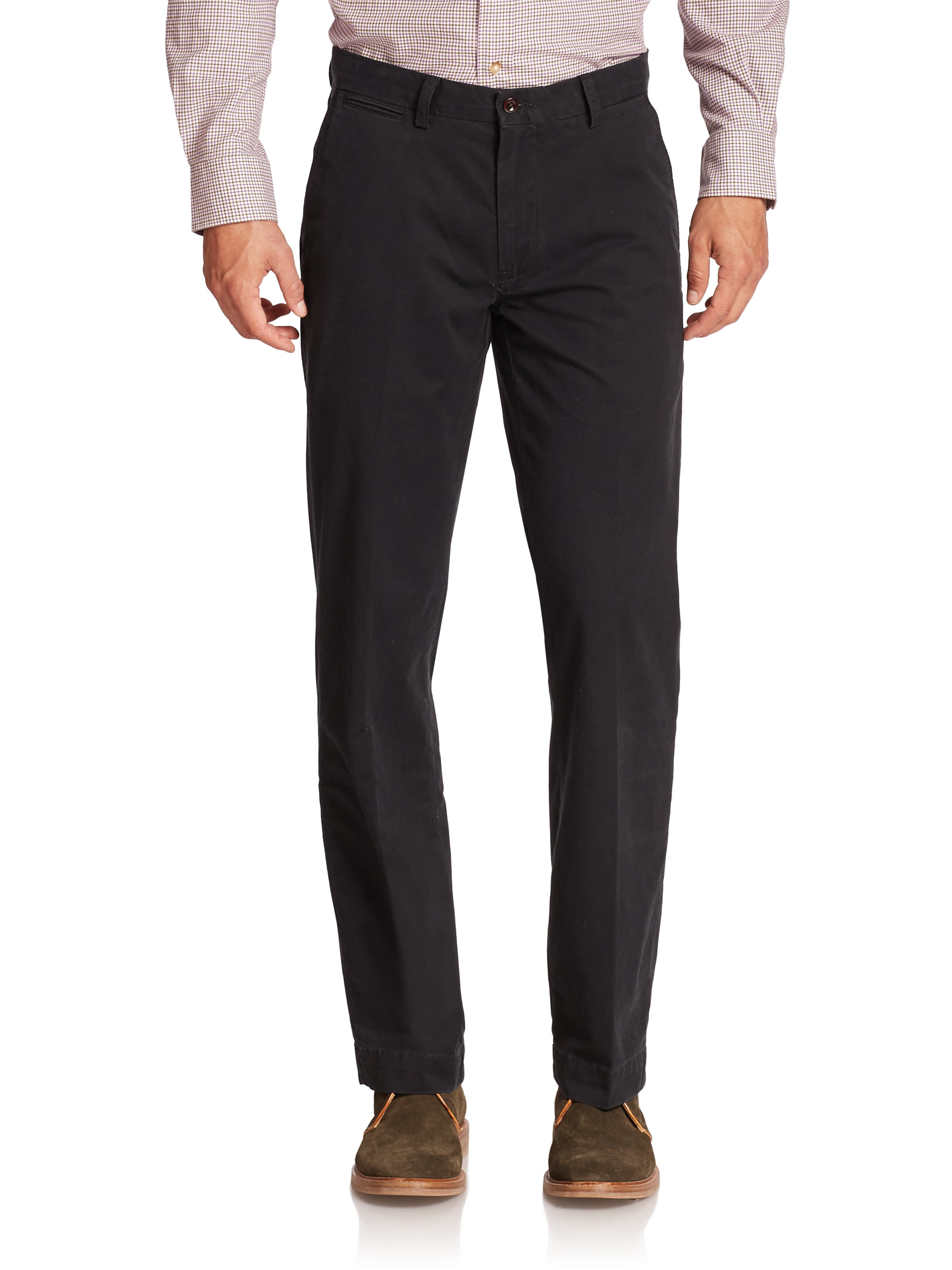 Polo ralph lauren Suffield Classic-fit Pants in Black for Men | Lyst