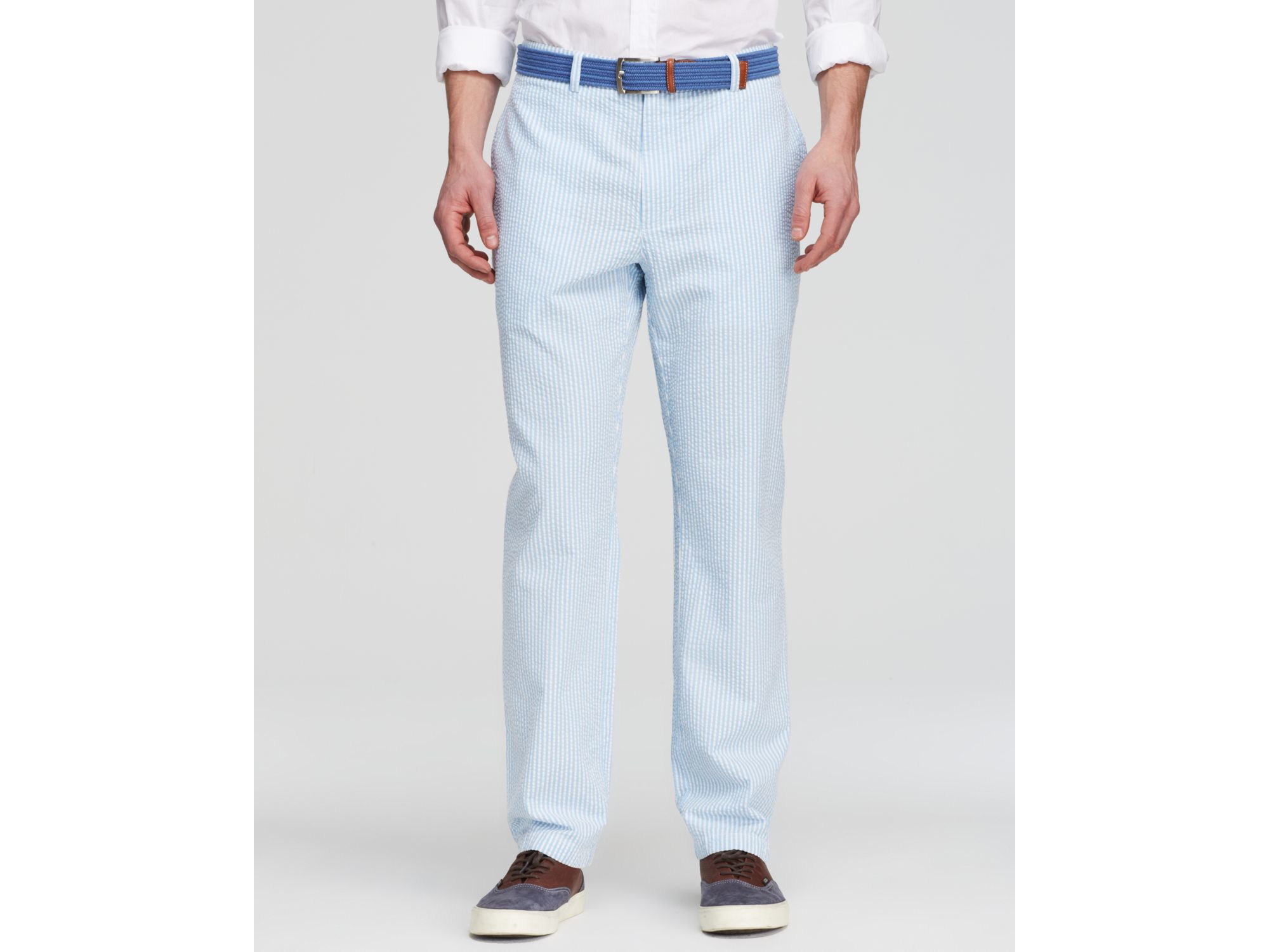 Vineyard vines Seersucker Club Pants Regular Fit in Blue for Men Lyst