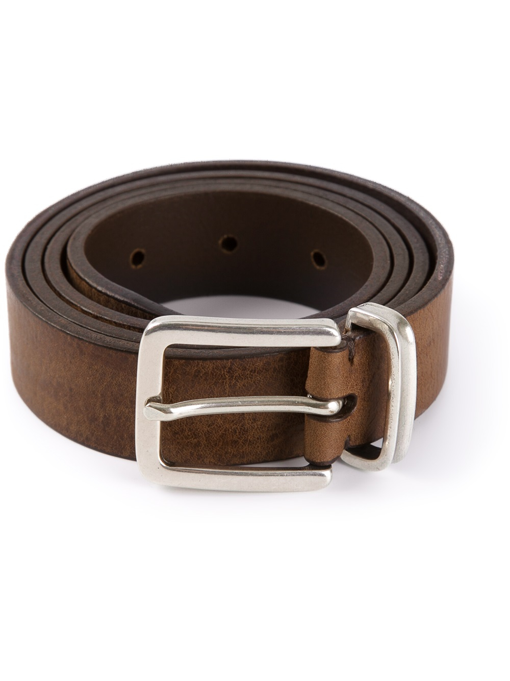 Brunello Cucinelli Calf Leather Belt in Brown for Men | Lyst