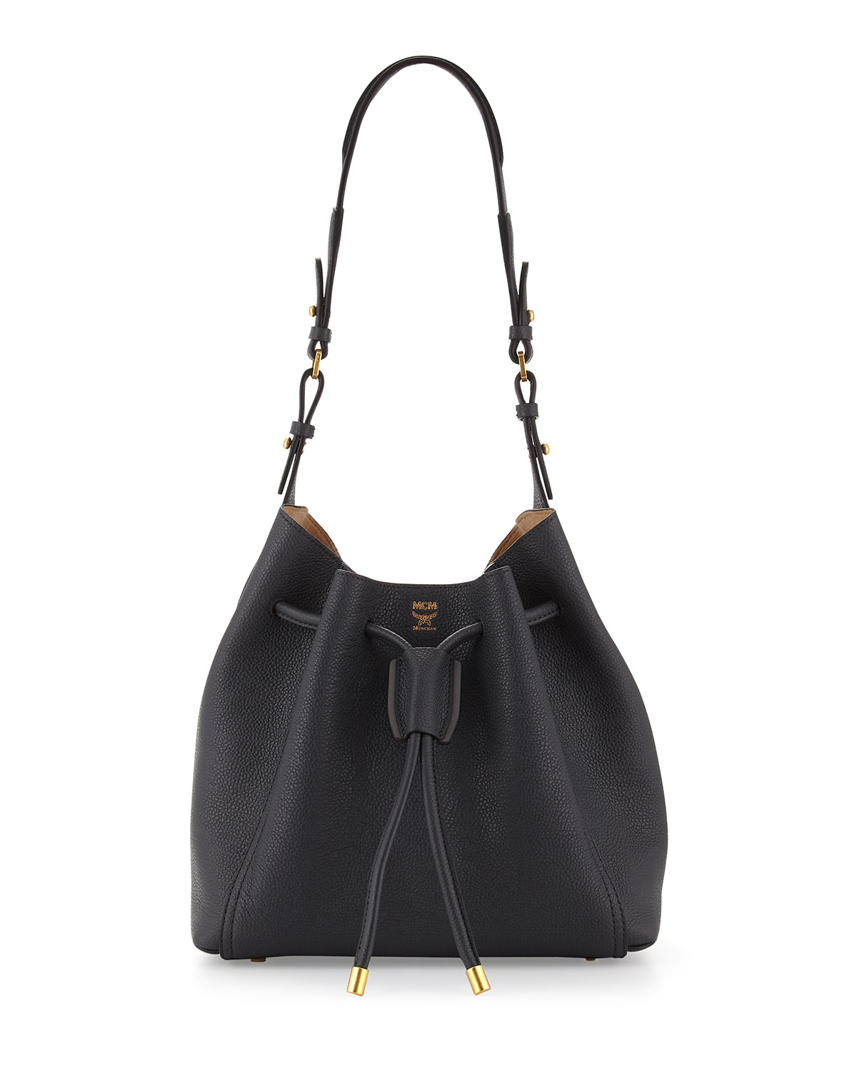 Lyst Mcm Milla Drawstring Bucket Bag in Blue