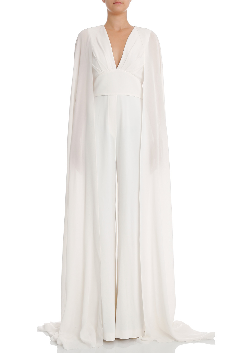 Lyst - Elie Saab Bklss Jumpsuit With Train in White