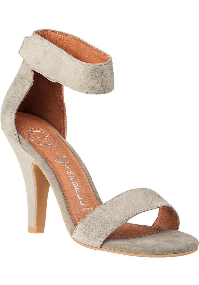 grey suede sandals