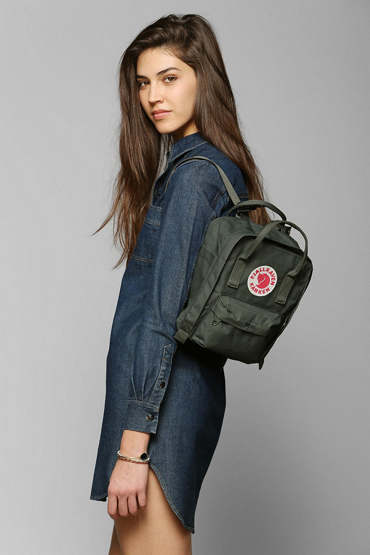 Lyst - Urban Outfitters Fjallraven Kanken Mini Backpack in Green