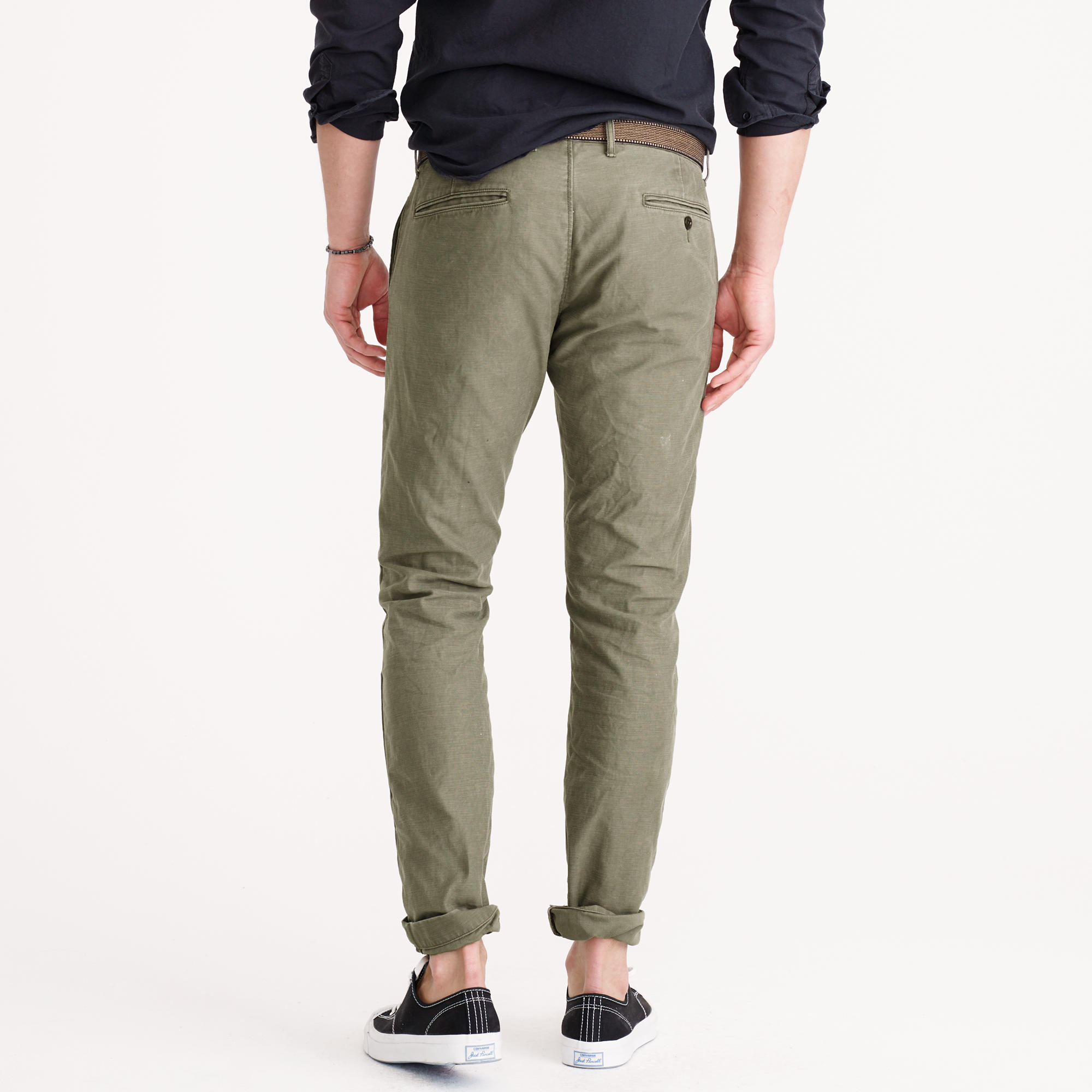 J.crew Textured Cotton Chino In 484 Fit in Green for Men | Lyst