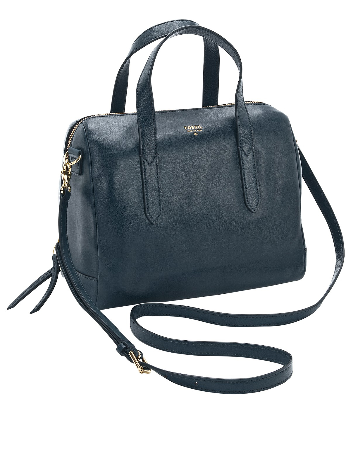 fossil blue satchel