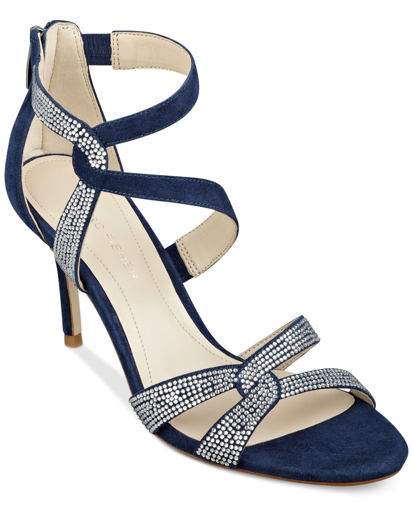 Marc fisher Lexcie Evening Sandals in Blue Lyst