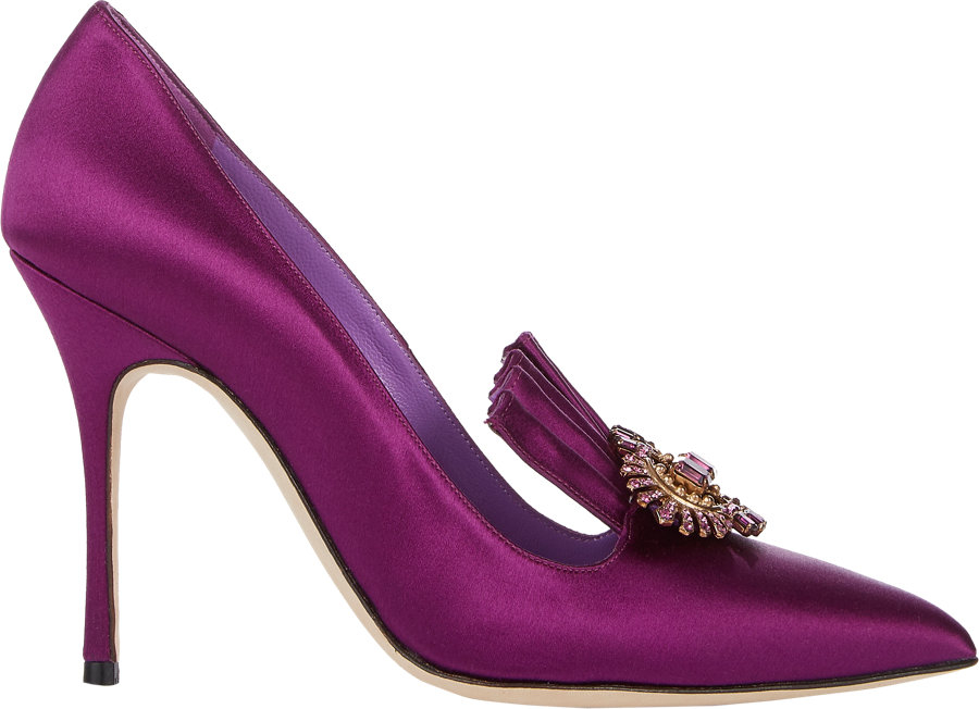 Manolo Blahnik Alaleone Pumps in Purple | Lyst