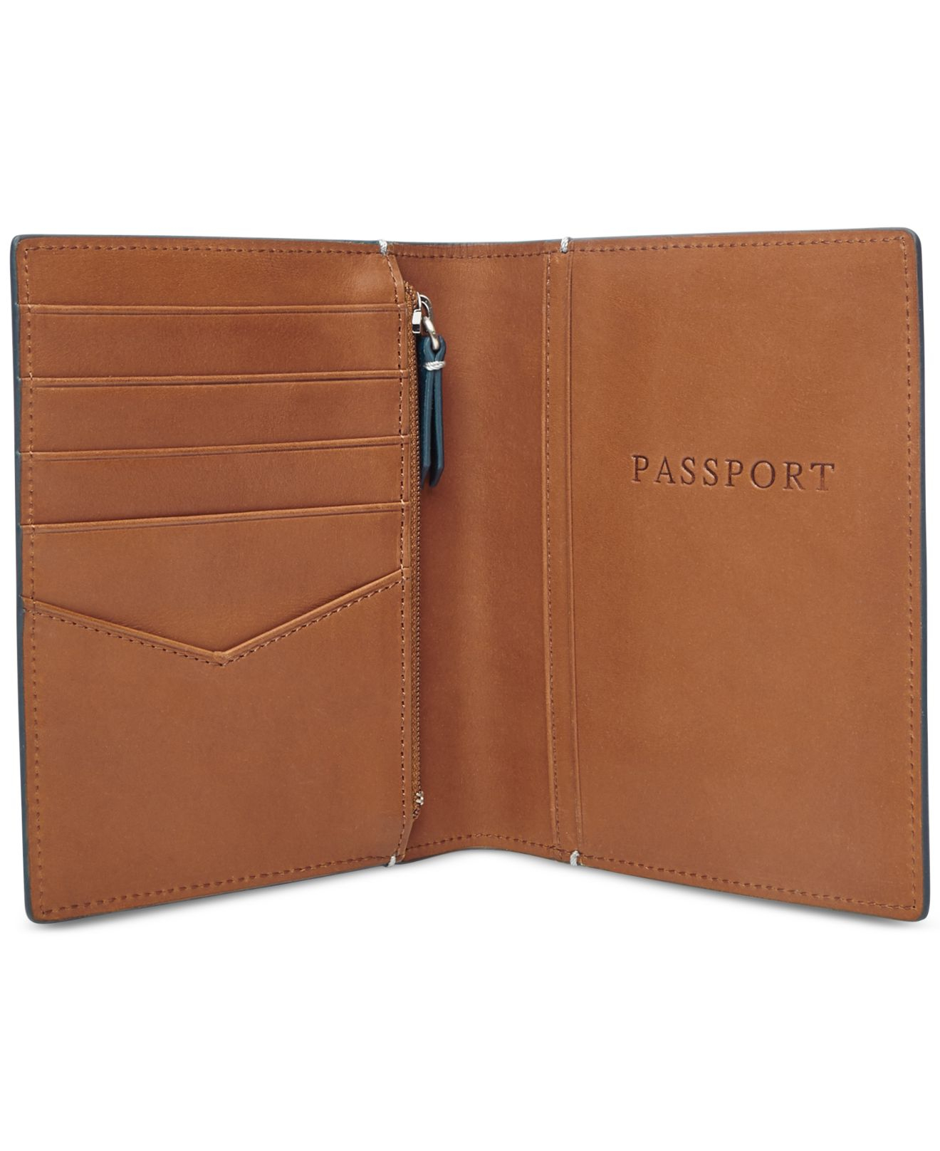 Lyst Fossil Men's Embossed Passport Case in Blue for Men