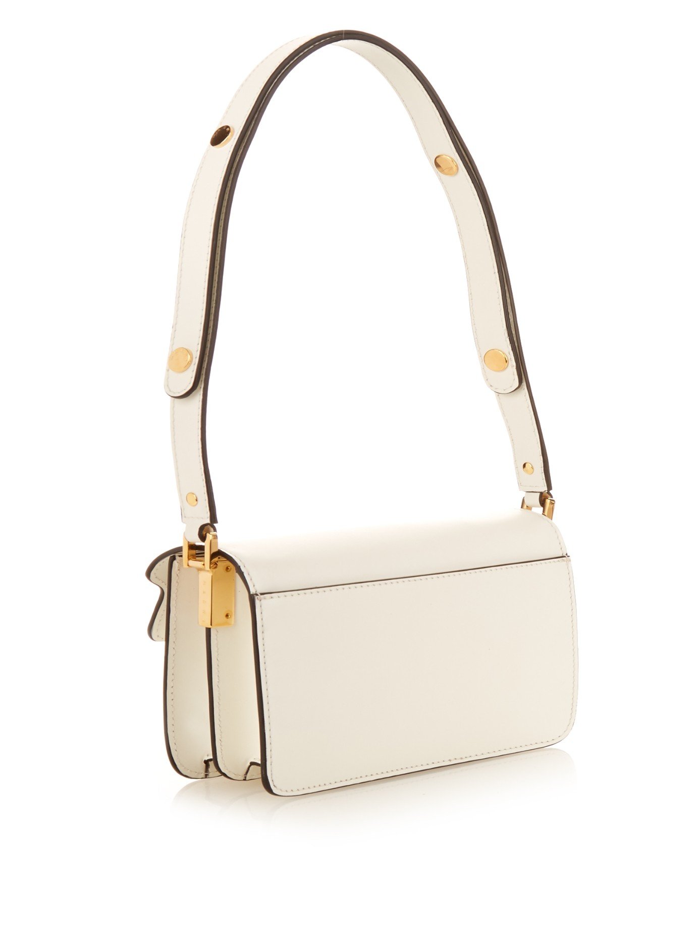 marni trunk mini leather shoulder bag