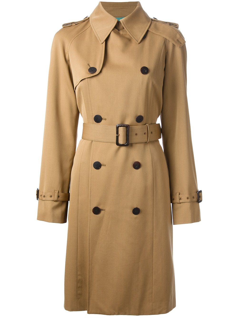 Jean paul gaultier Belted Trench Coat in Natural | Lyst
