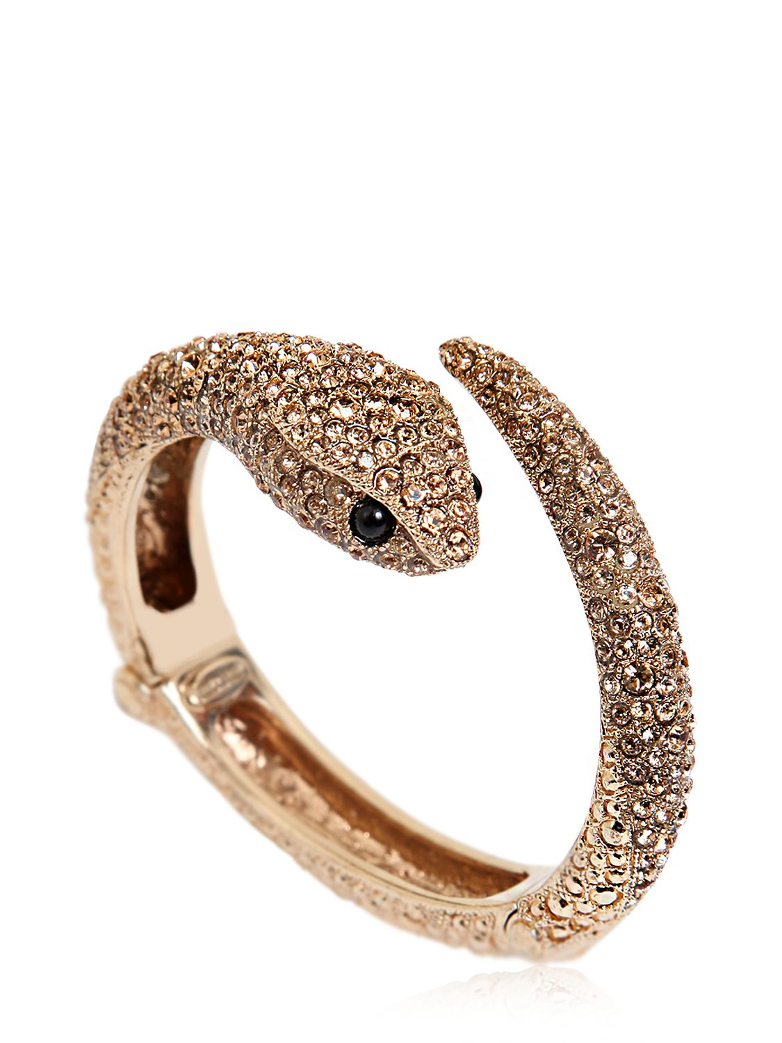 Lyst - Roberto Cavalli Embellished Snake Bracelet in Metallic
