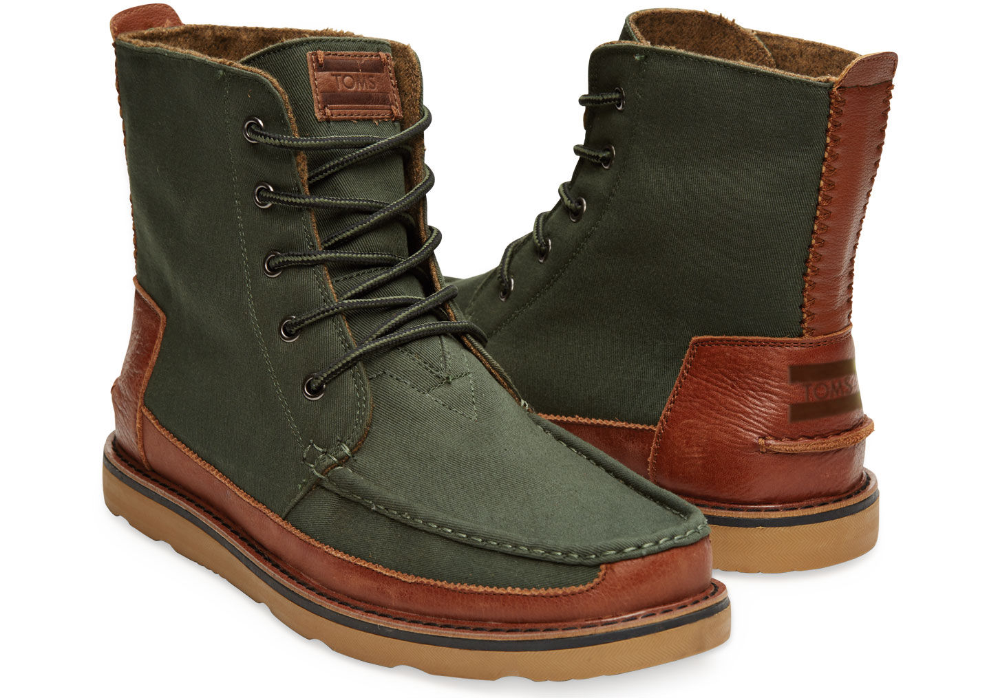 Toms Dark Green Men's Searcher Boots in Green for Men | Lyst