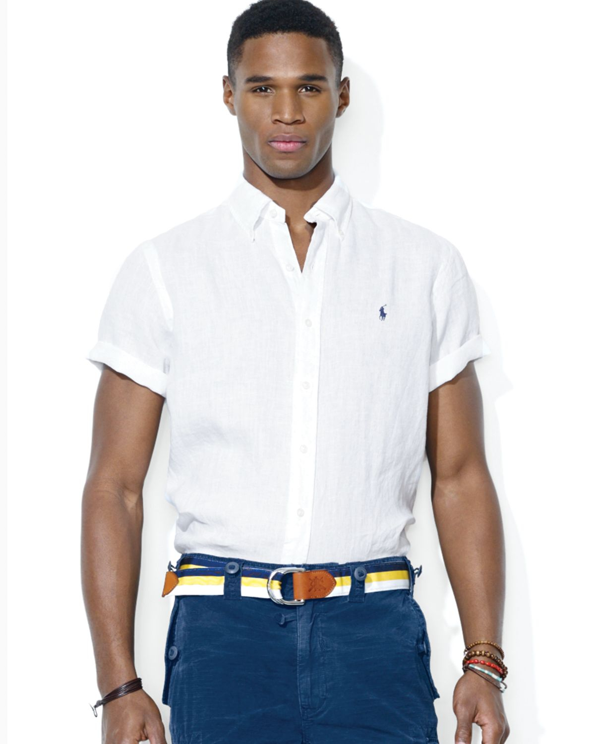 button down shirts white