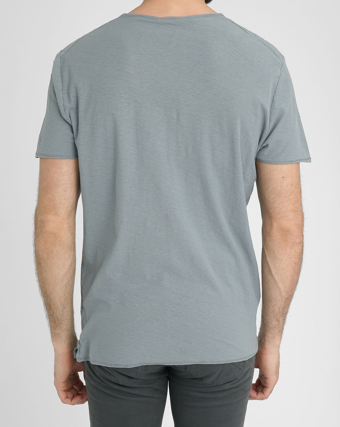 American vintage Grey-blue Cotton-jersey Pocket T-shirt in Gray for Men ...
