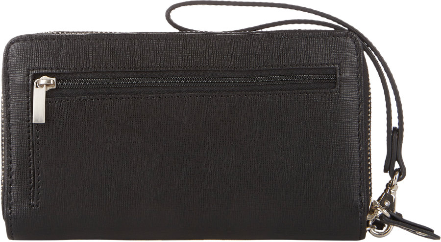 Lyst - Barneys New York Double Zip-Around Travel Wallet in Black for Men