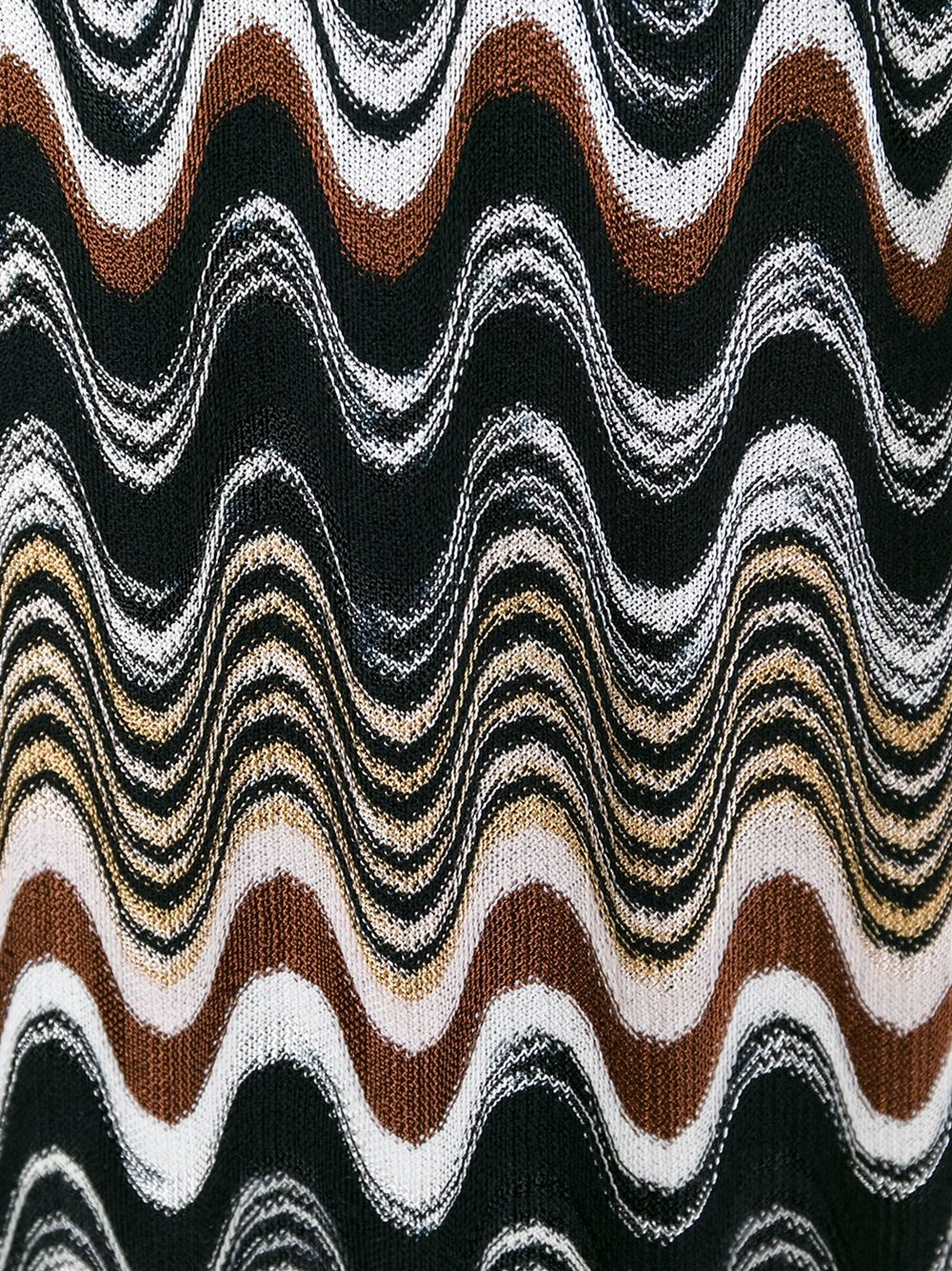 Missoni Wave Pattern Knit Dress in Black | Lyst