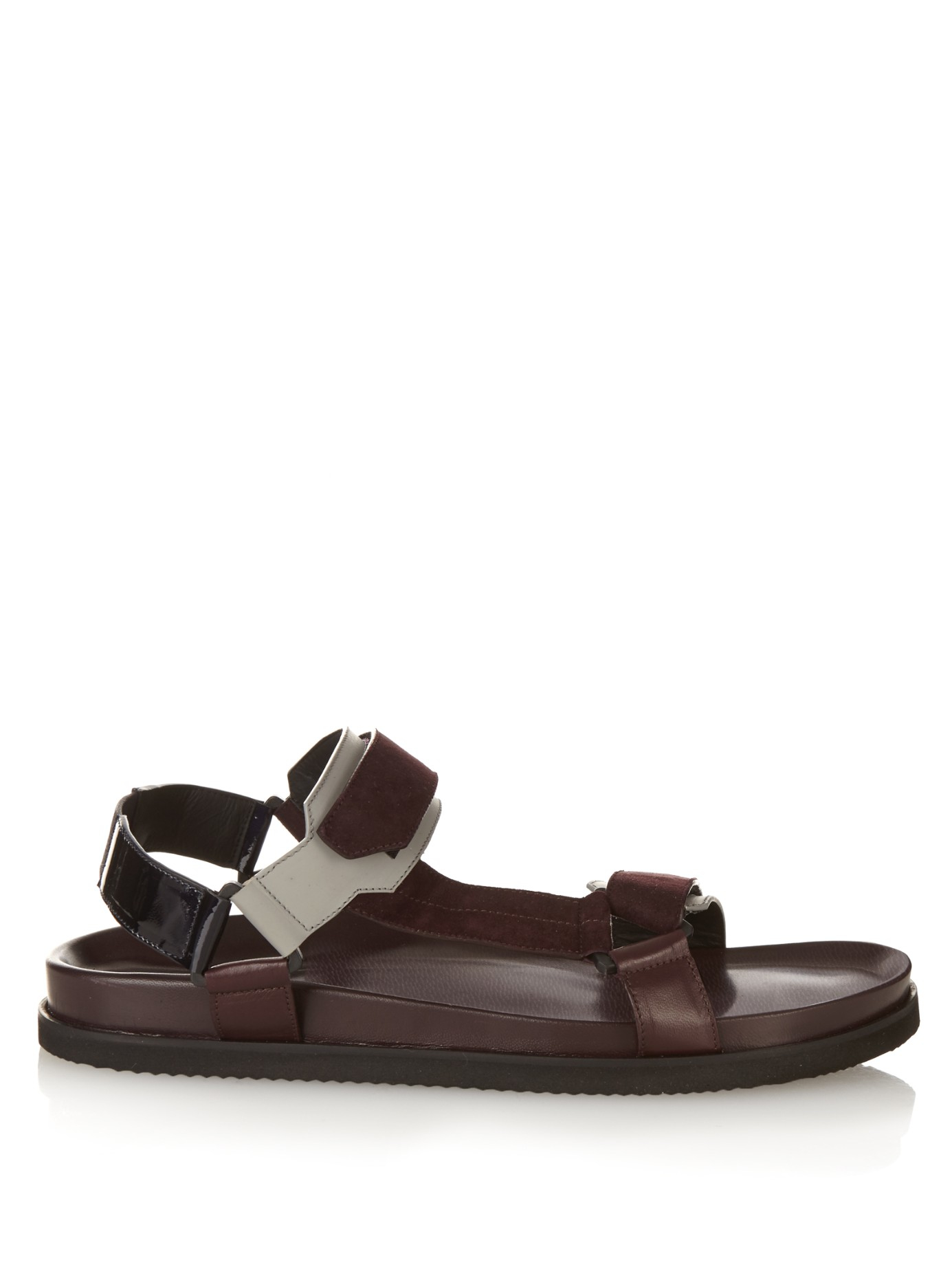 Lyst - Joseph Multi-strap Leather And Suede Sandals in Blue for Men