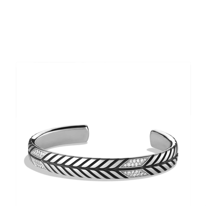 Lyst David yurman Modern Chevron Cuff Bracelet with Diamonds in