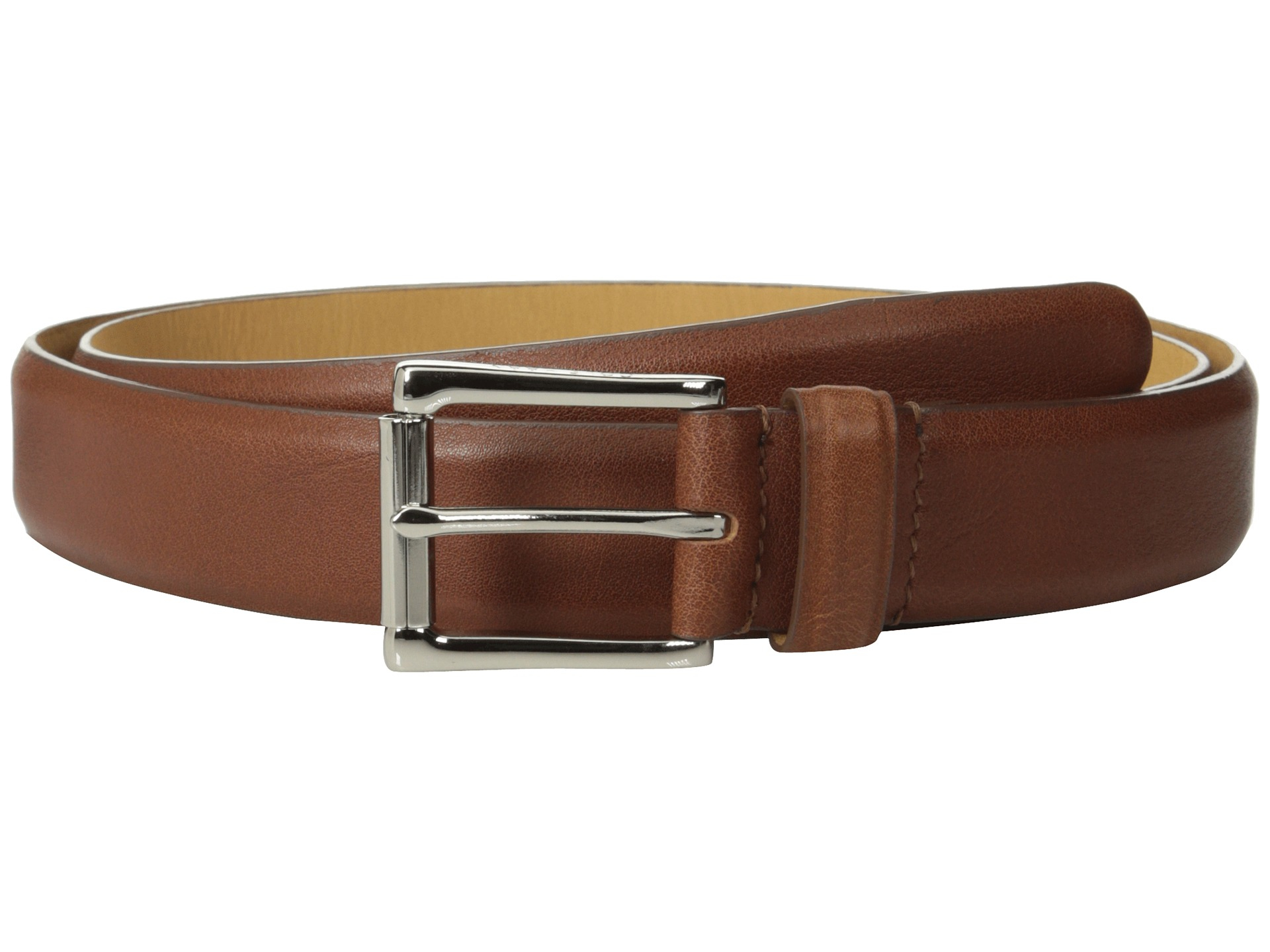 Cole haan 32mm Burnished Edge Mill Egyptian Cow Belt in Brown for Men ...