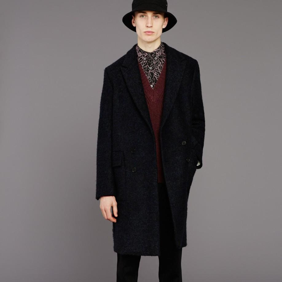 ted baker ossain herringbone peacoat