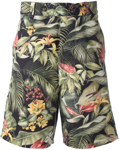 Ami Floral Print Shorts in Multicolor for Men (black) | Lyst