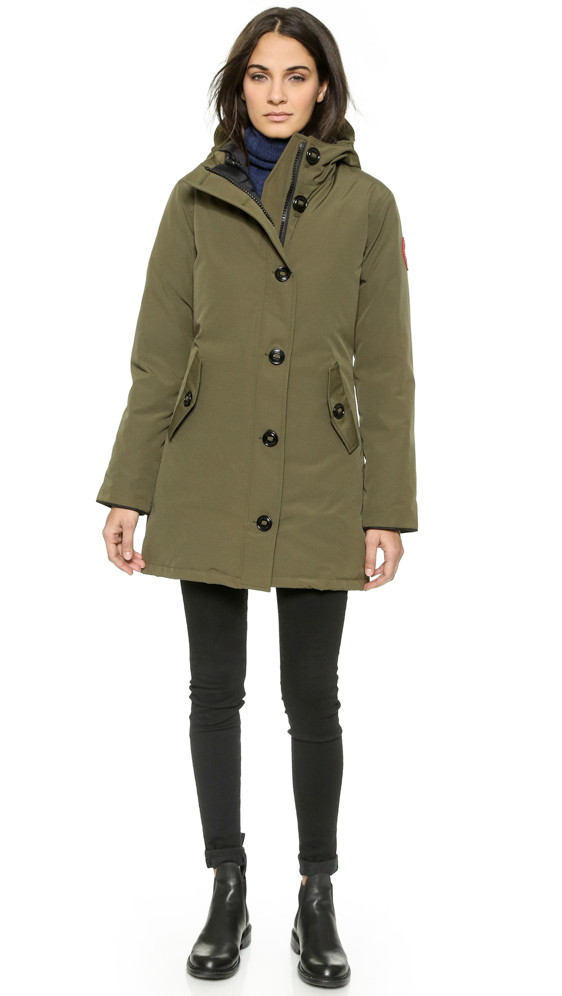 Canada Goose chateau parka online official - Canada goose Camrose Parka in Green (Military Green) | Lyst