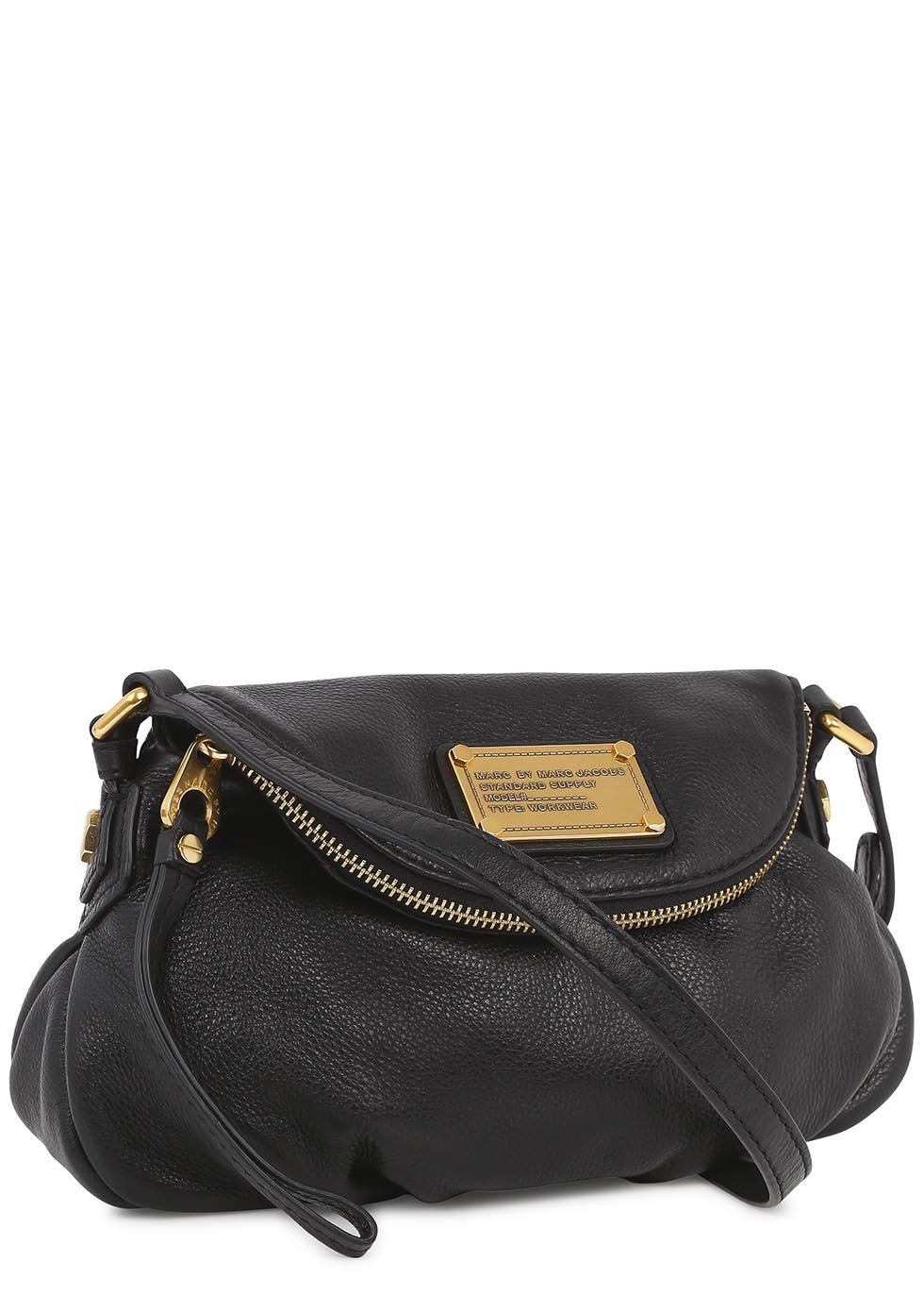 Marc by marc jacobs Natasha Leather Cross-Body Bag in Black | Lyst