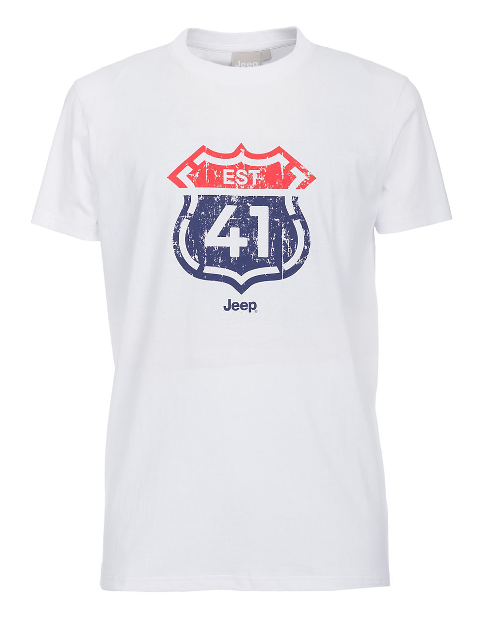 Jeep Cotton Graphic In White For Lyst jeep cotton graphic in white for lyst