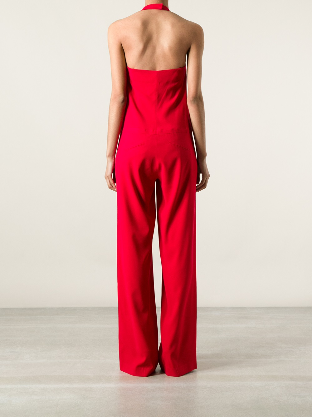 Normaluisa Sleeveless Jumpsuit in Red | Lyst