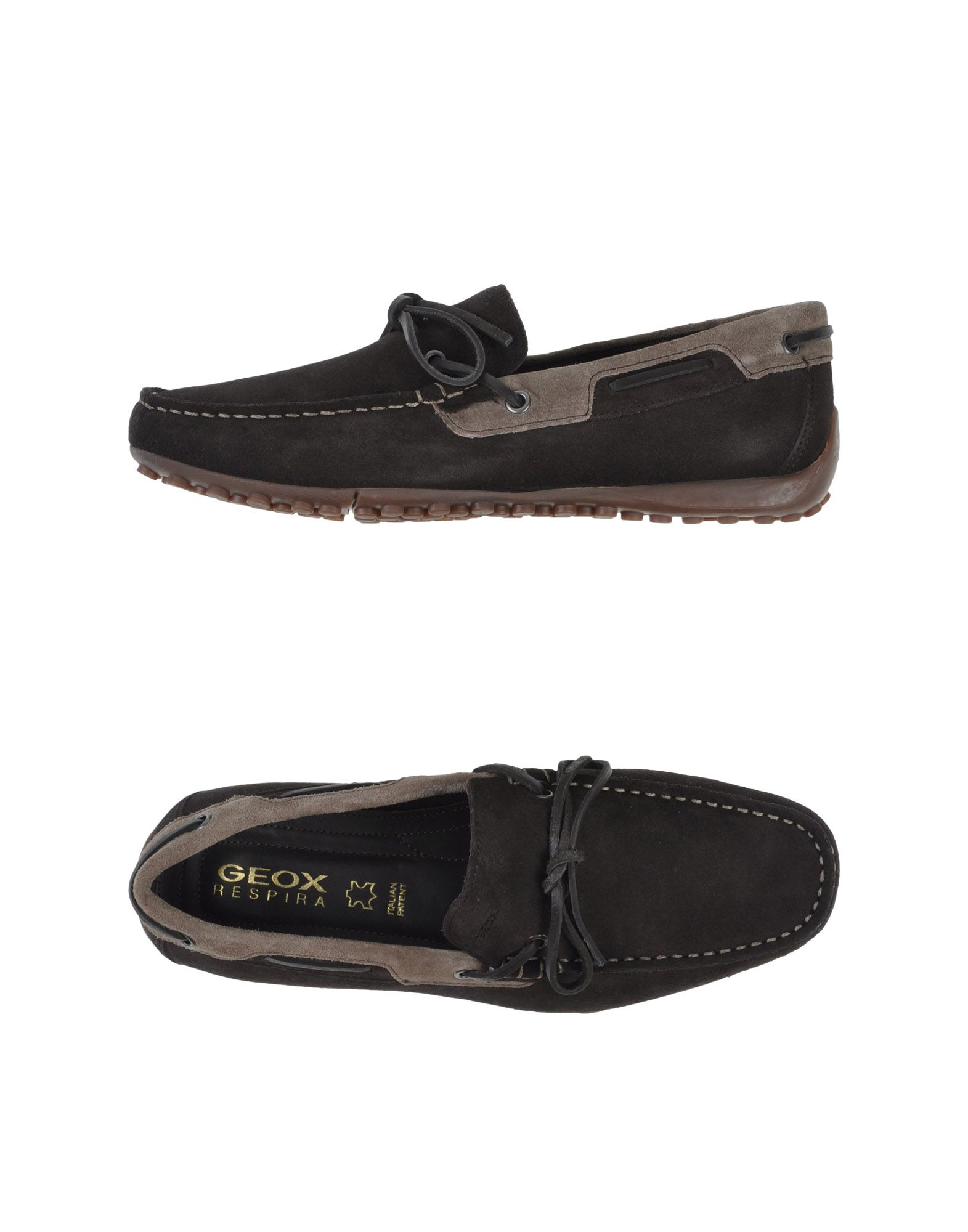 Geox Moccasins in Black for Men (Dark brown) | Lyst