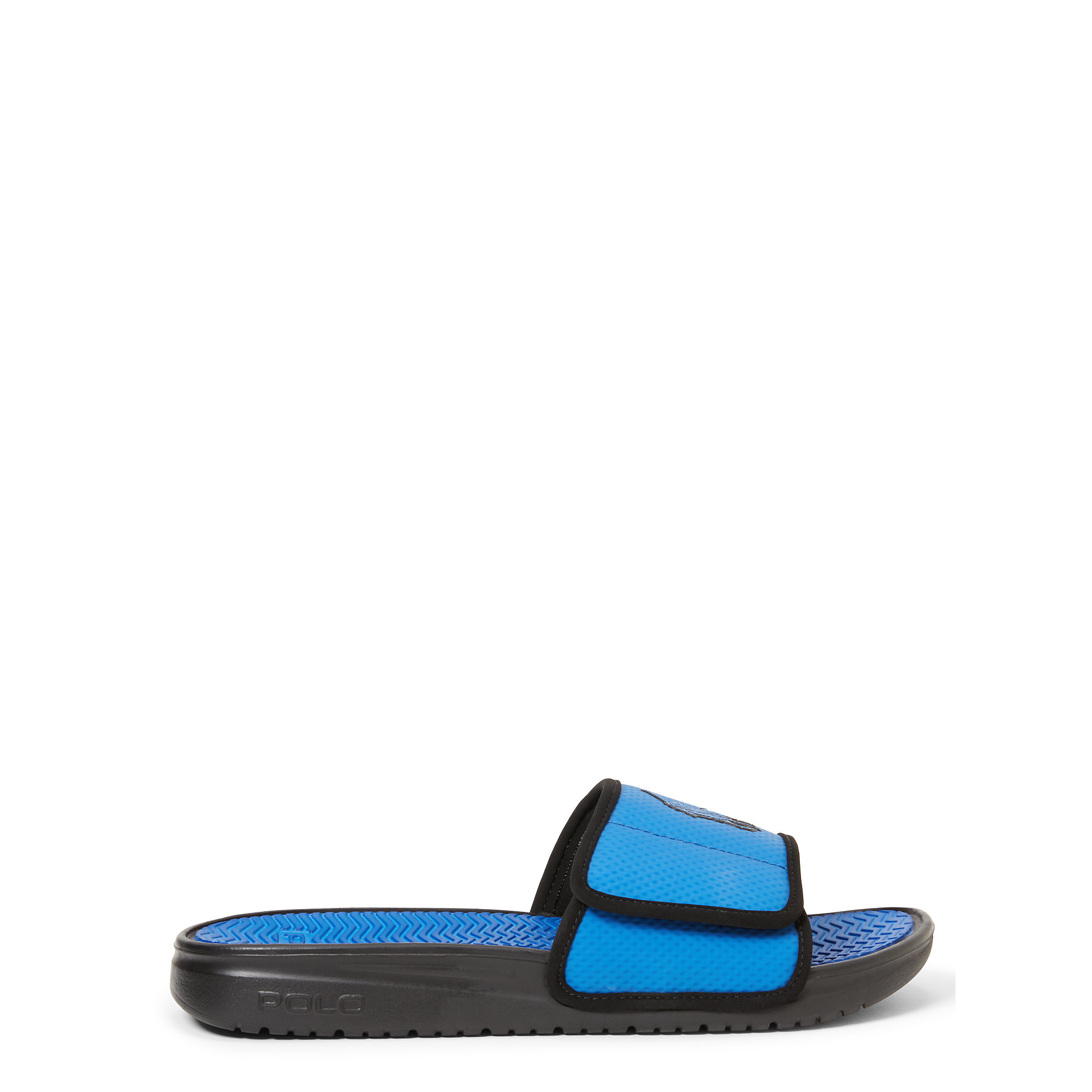 ralph lauren blue sliders