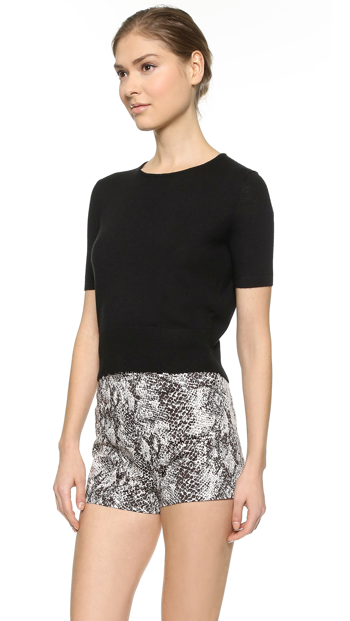 short sleeve cashmere jumper