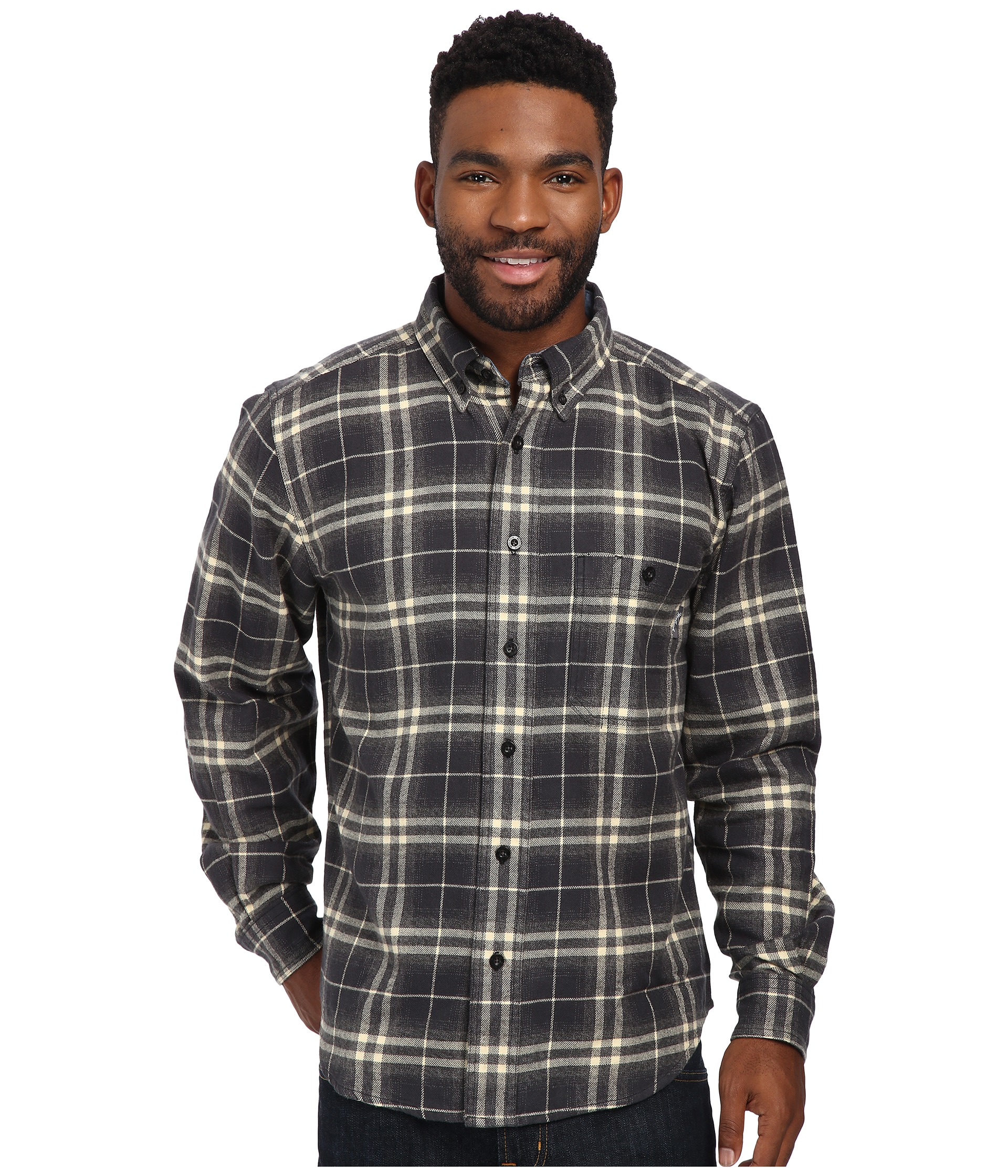 Lyst - Woolrich Trout Run Flannel Shirt in Black for Men