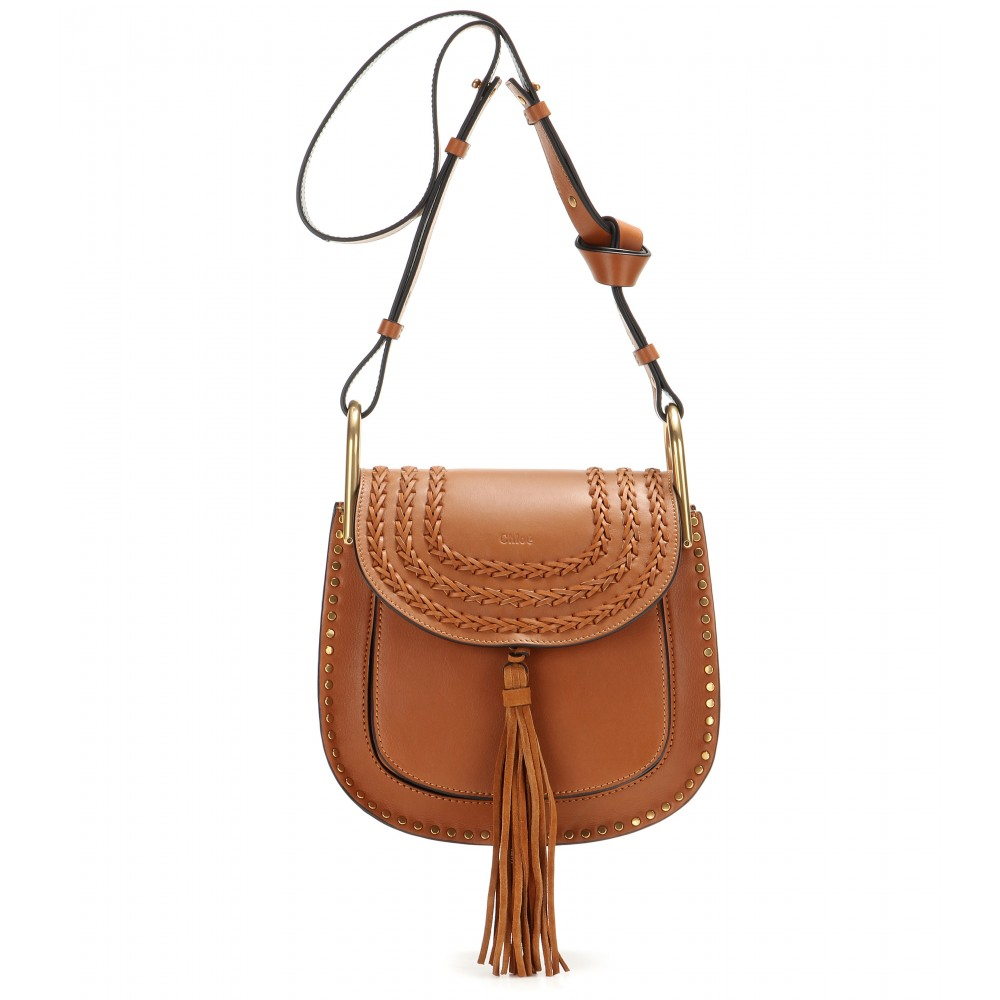 red chloe bags - Chlo Hudson Small Leather Shoulder Bag in Brown (caramel height ...