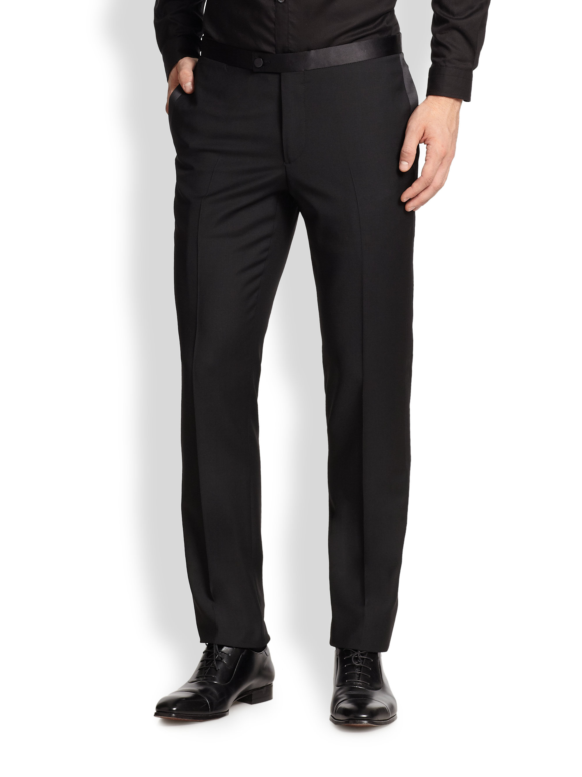 Lyst - J.Lindeberg Porter Fresco Tuxedo Pants in Black for Men