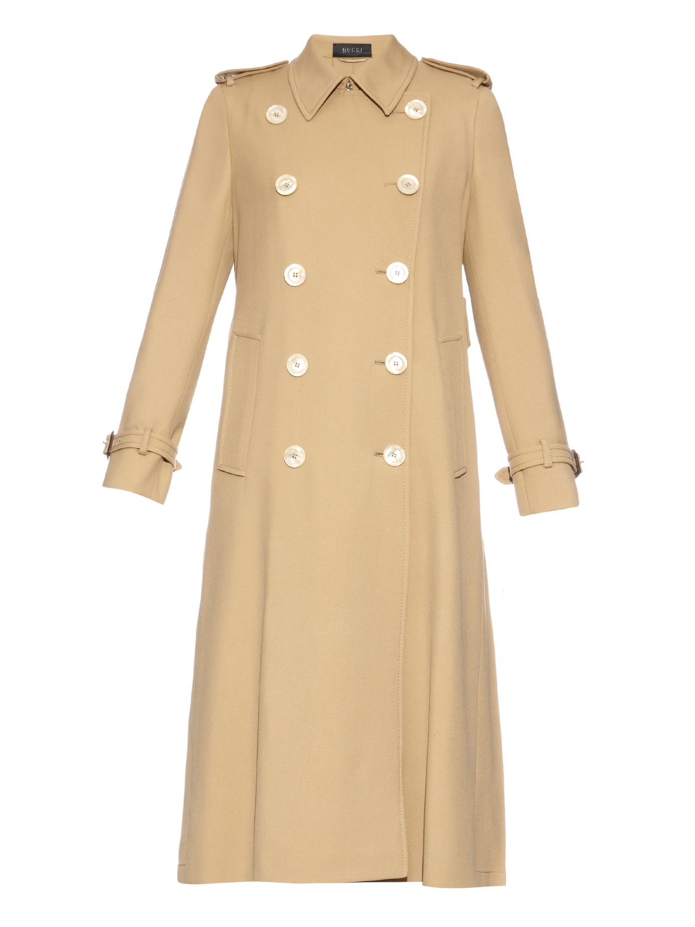 L Cynthia Rowley Tan Colored Lined On Front Belted Trenchcoat Back To Product
