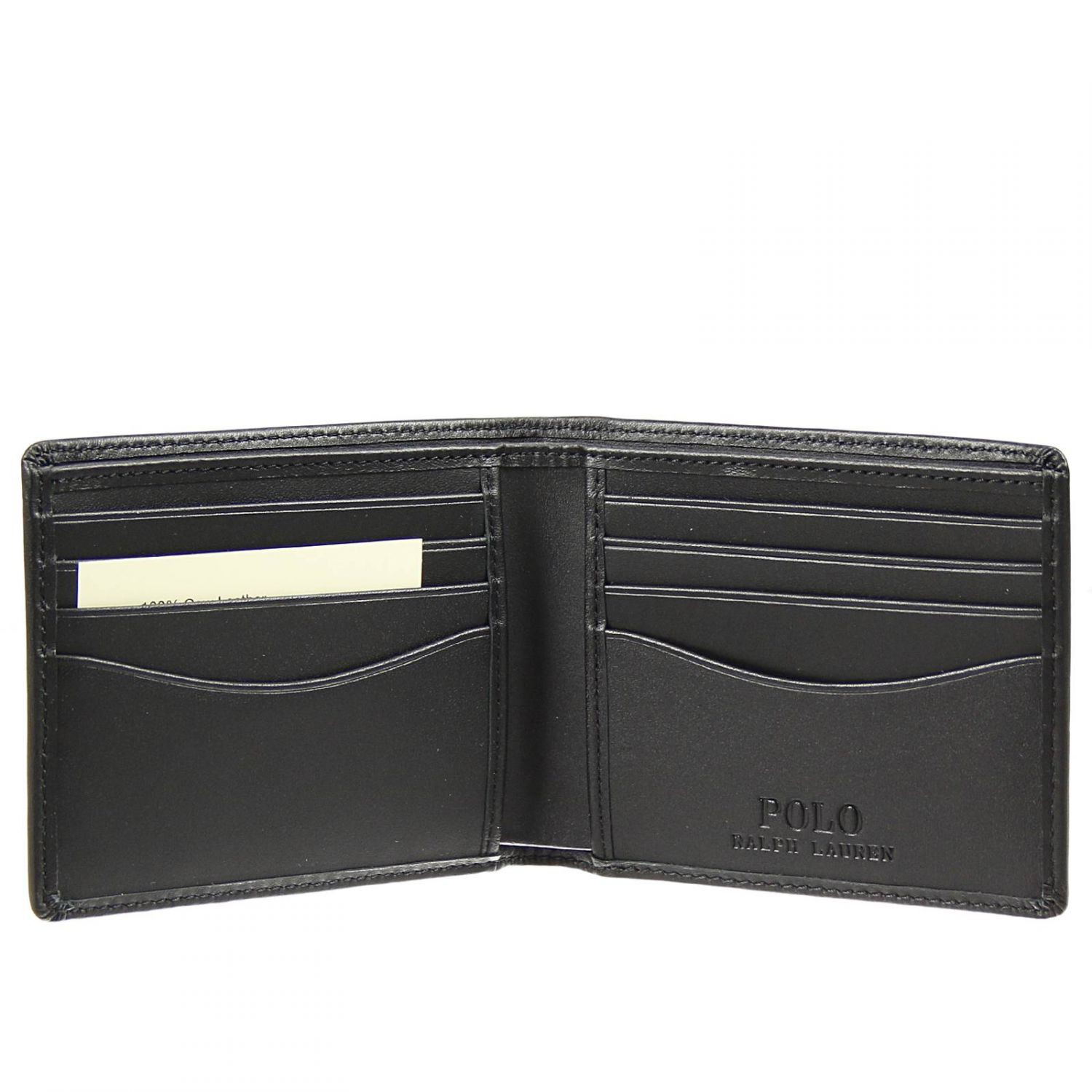 Polo ralph lauren Wallet Leather Credit Cards Slots in Black for Men | Lyst
