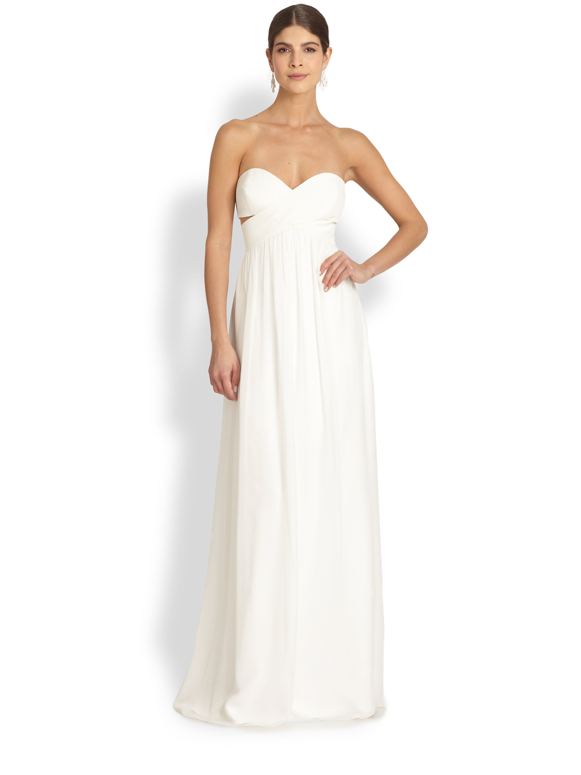 jay godfrey strapless gown