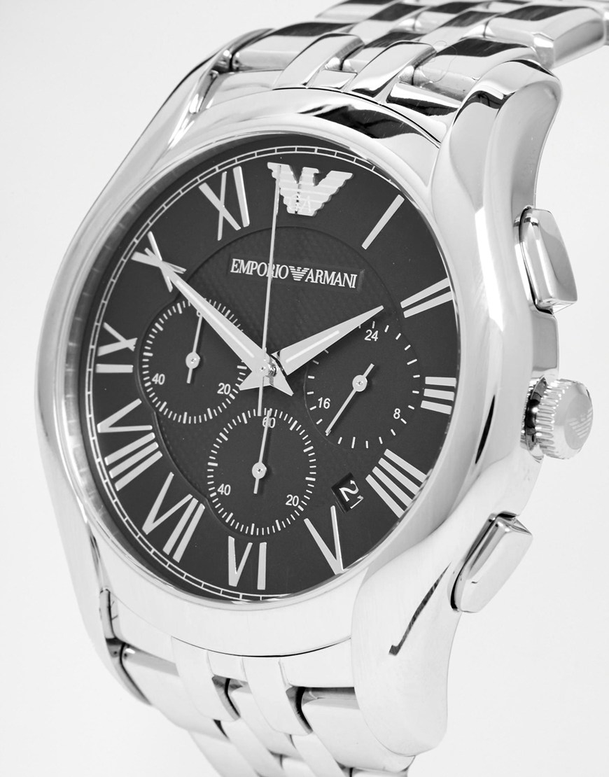 emporio armani silver watch