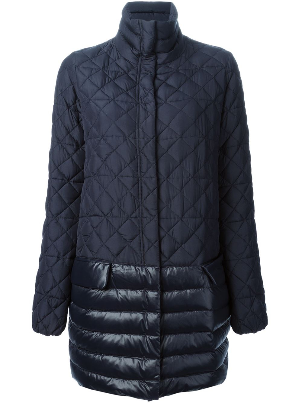 Lyst - Duvetica Euippe Panelled Padded Coat in Blue