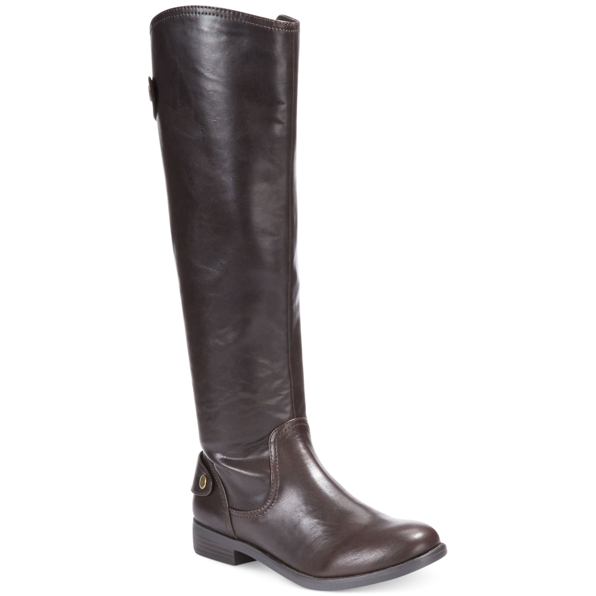 Report Hildie Tall Shaft Riding Boots in Brown | Lyst