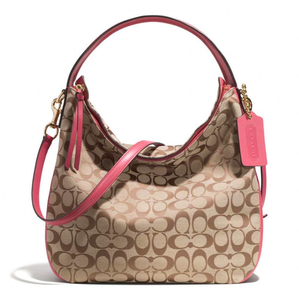 Lyst - Coach Bleecker Sullivan Hobo Bag in Signature Fabric in Pink