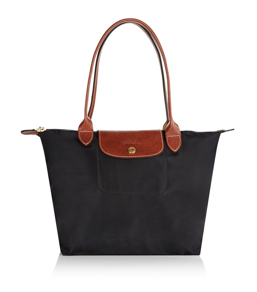 Longchamp Le Pliage Small Shoulder Bag in Black | Lyst