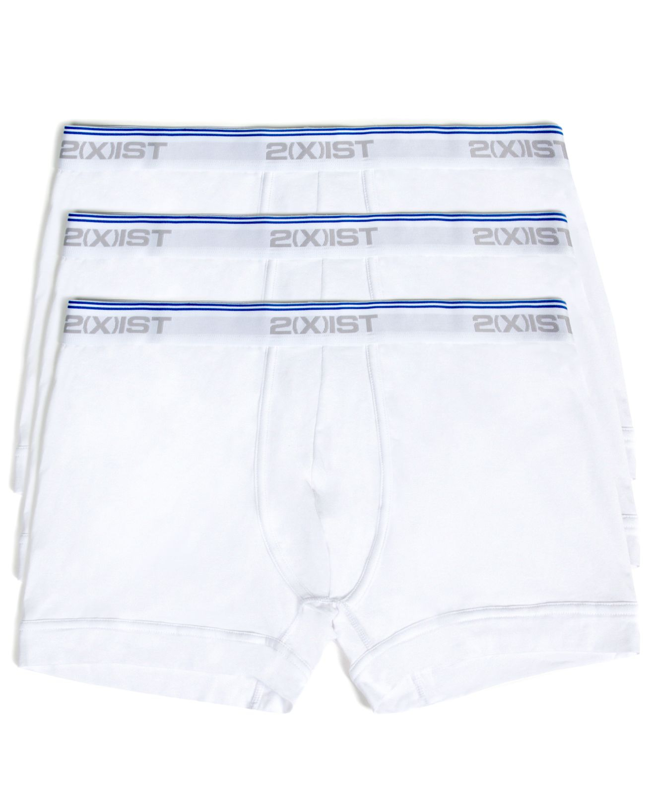 2xist Men's Cotton Stretch Boxer Briefs 3pack in White for Men