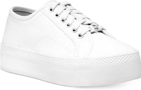 michael kors white platform sneakers