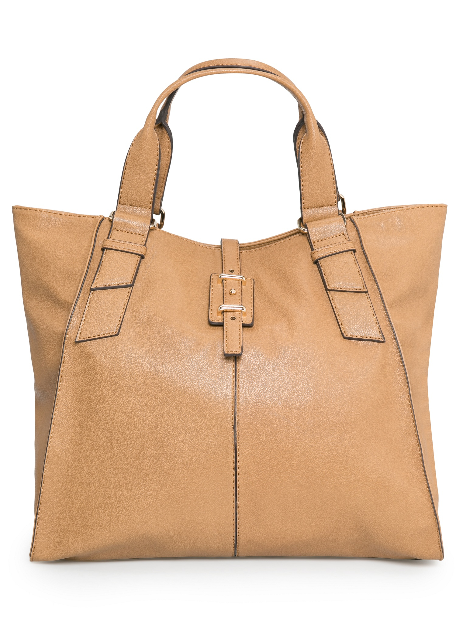 Mango Tab Shopper Bag in Beige (Leather) | Lyst