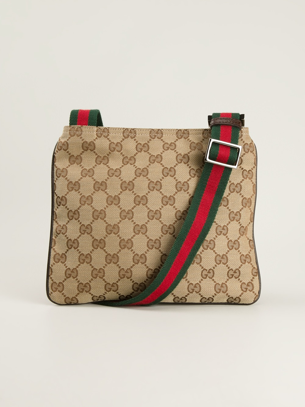 Lyst - Gucci &#39;Messenger&#39; Cross Body Bag in Brown